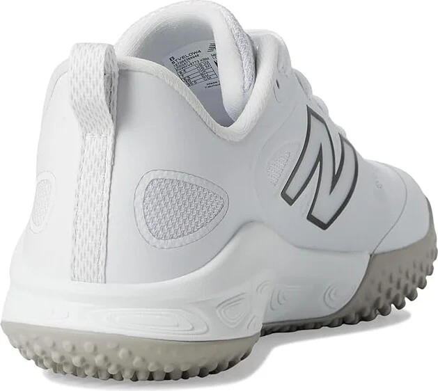 New Balance Fresh Foam Velov4 Turf-Trainer Softball Cleats Women's Shoes White/Black : 12 B - Medium, Rubber - Image 4