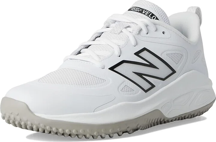 New Balance Fresh Foam Velov4 Turf-Trainer Softball Cleats Women's Shoes White/Black : 12 B - Medium, Rubber - Image 5