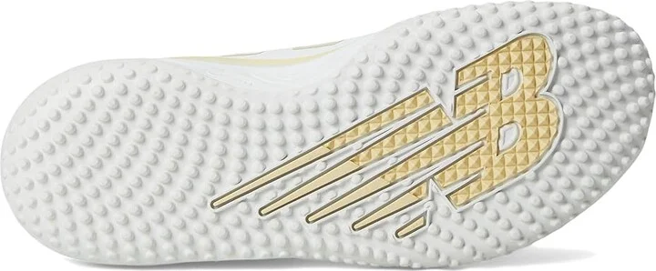 New Balance Fresh Foam Velov4 Turf-Trainer Softball Cleats Women's Shoes White/Team Gold : 5 B - Medium, Rubber - Image 3