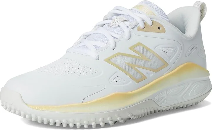 New Balance Fresh Foam Velov4 Turf-Trainer Softball Cleats Women's Shoes White/Team Gold : 5 B - Medium, Rubber - Image 5