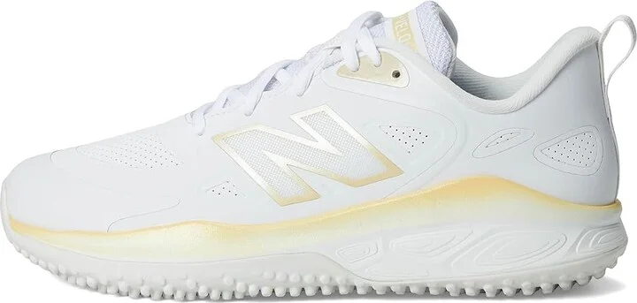 New Balance Fresh Foam Velov4 Turf-Trainer Softball Cleats Women's Shoes White/Team Gold : 5 B - Medium, Rubber - Image 6