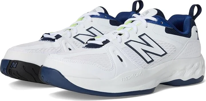 New Balance Fresh Foam X 1007 Tennis Shoes Men's Shoes White/Navy : 7 D - Medium, Textile