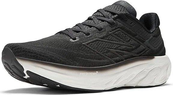 New Balance Fresh Foam X 1080v13 Men's Shoes Black/White : 7.5 B - Narrow, Synthetic