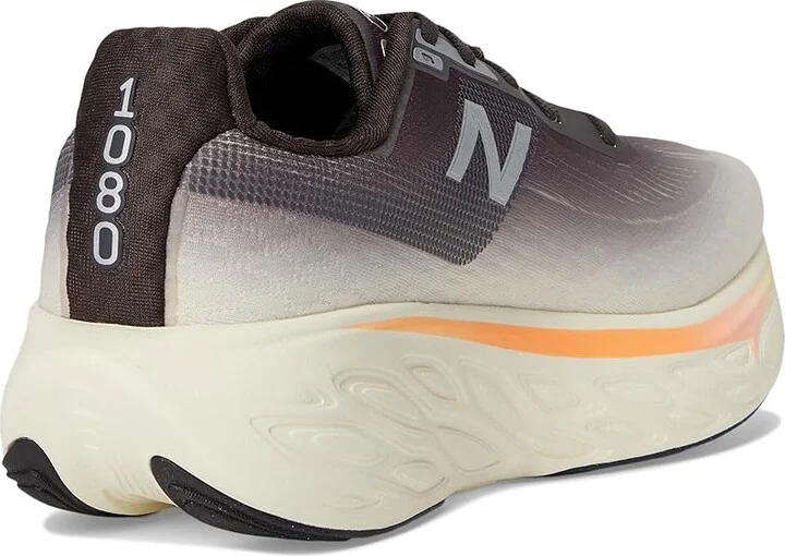 New Balance Fresh Foam X 1080v14 Men's Shoes Black Cement/Angora/Hot Mango : 15 EE - Wide, Textile - Image 4
