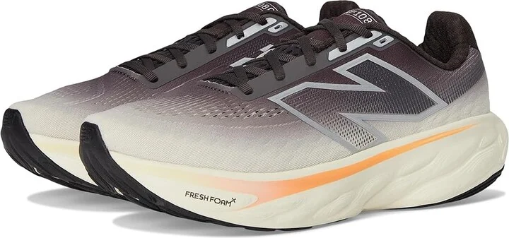 New Balance Fresh Foam X 1080v14 Men's Shoes Black Cement/Angora/Hot Mango : 15 EE - Wide, Textile