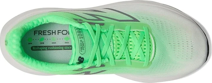 New Balance Fresh Foam X 1080v14 Men's Shoes Electric Jade/Reflection/Dark Silver Metallic : 12 EE - Wide, Textile - Image 2