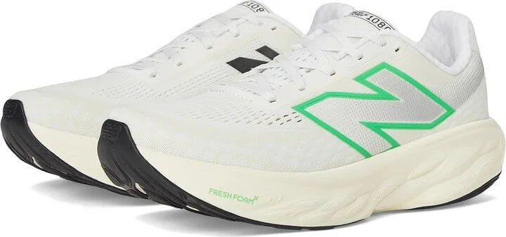 New Balance Fresh Foam X 1080v14 Men's Shoes Nb 103 White/Lime Leaf/Angora : 12.5 EE - Wide, Textile