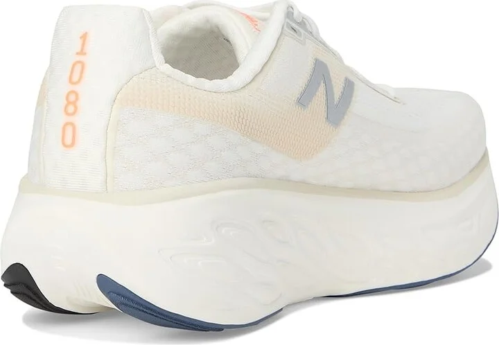 New Balance Fresh Foam X 1080v14 Men's Shoes Sea Salt/Vintage Indigo/Hot Mango : 7.5 EE - Wide, Textile - Image 4