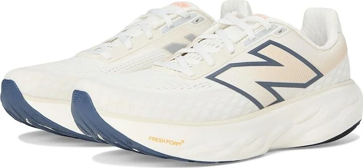 New Balance Fresh Foam X 1080v14 Men's Shoes Sea Salt/Vintage Indigo/Hot Mango : 7.5 EE - Wide, Textile