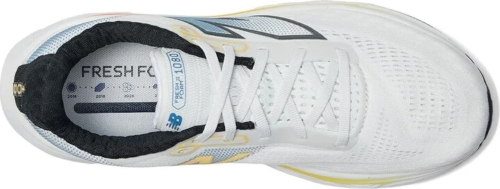 New Balance Fresh Foam X 1080v14 Men's Shoes White/Black/Sea Stone : 7.5 EE - Wide, Textile - Image 2
