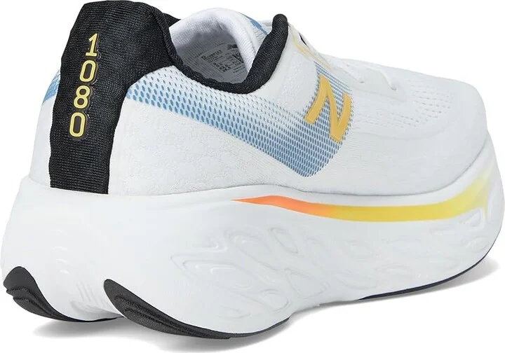 New Balance Fresh Foam X 1080v14 Men's Shoes White/Black/Sea Stone : 7.5 EE - Wide, Textile - Image 4