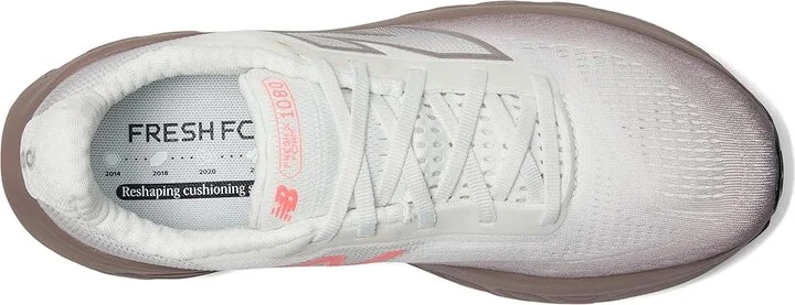New Balance Fresh Foam X 1080v14 Women's Shoes Earth Shadow/Reflection/Urgent Red : 7 B - Medium, Synthetic - Image 2