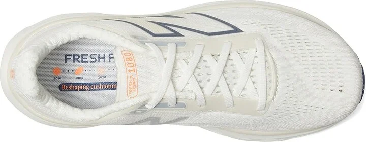 New Balance Fresh Foam X 1080v14 Women's Shoes Sea Salt/Vintage Indigo/Hot Mango : 10 B - Medium, Synthetic - Image 2
