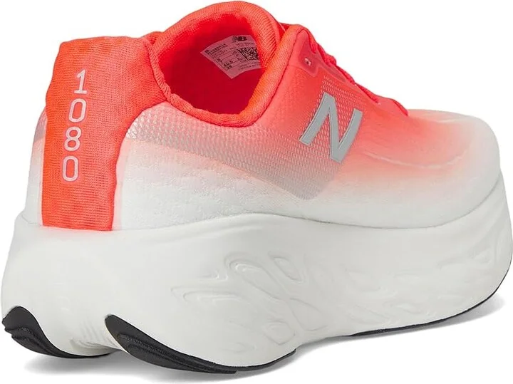 New Balance Fresh Foam X 1080v14 Women's Shoes Urgent Red/Silver Metallic/Light Silver Metallic : 5 D - Wide, Synthetic - Image 4