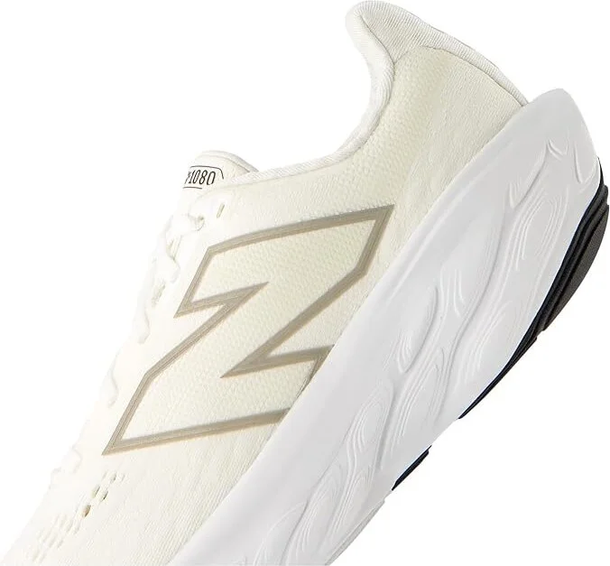 New Balance Fresh Foam X 1080v14 Women's Shoes White/Light Gold Metallic : 10 EE - Extra Wide, Synthetic - Image 7