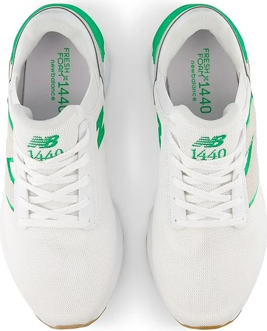 New Balance Fresh Foam X 1440 Men's Shoes White/Kelly Green : 11 EE - Wide, Synthetic - Image 2