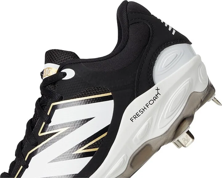 New Balance Fresh Foam X 3000v7 Baseball Cleats Men's Shoes Black/White : 6 D - Medium, Leather/Rubber - Image 7