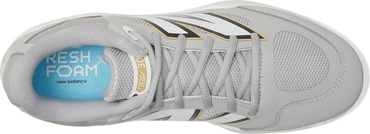New Balance Fresh Foam X 3000v7 Baseball Cleats Men's Shoes Raincloud/White : 15 D - Medium, Leather/Rubber - Image 2