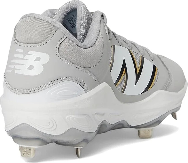 New Balance Fresh Foam X 3000v7 Baseball Cleats Men's Shoes Raincloud/White : 15 D - Medium, Leather/Rubber - Image 4