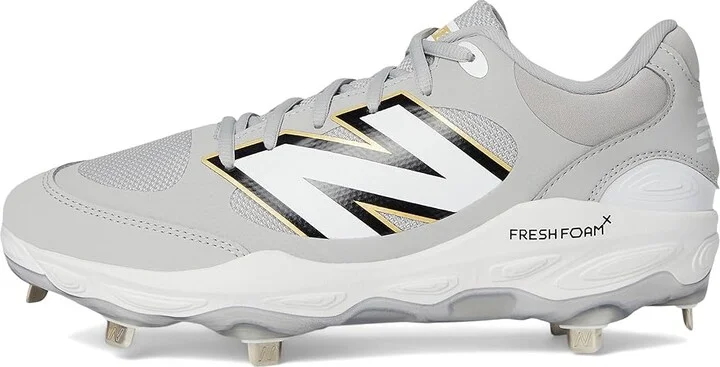 New Balance Fresh Foam X 3000v7 Baseball Cleats Men's Shoes Raincloud/White : 15 D - Medium, Leather/Rubber - Image 6