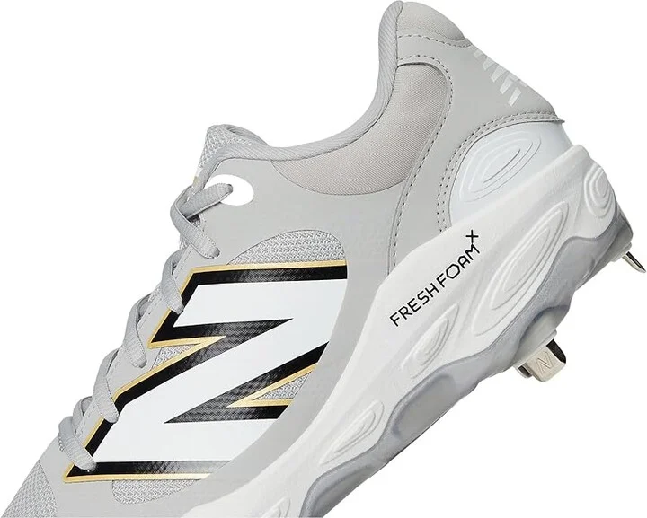 New Balance Fresh Foam X 3000v7 Baseball Cleats Men's Shoes Raincloud/White : 15 D - Medium, Leather/Rubber - Image 7