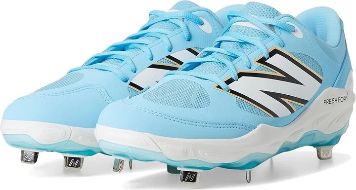 New Balance Fresh Foam X 3000v7 Baseball Cleats Men's Shoes Team Carolina/White : 6 D - Medium, Leather/Rubber