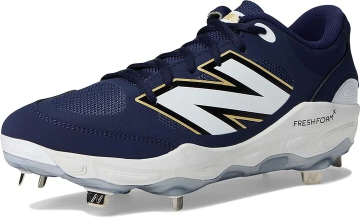 New Balance Fresh Foam X 3000v7 Baseball Cleats Men's Shoes Team Navy/White : 6 D - Medium, Leather/Rubber - Image 5