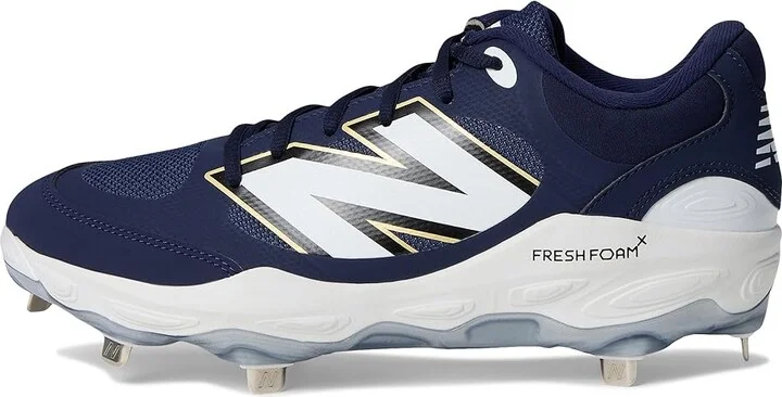 New Balance Fresh Foam X 3000v7 Baseball Cleats Men's Shoes Team Navy/White : 6 D - Medium, Leather/Rubber - Image 6