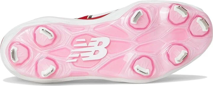 New Balance Fresh Foam X 3000v7 Baseball Cleats Men's Shoes Team Red/White : 6 D - Medium, Leather/Rubber - Image 3