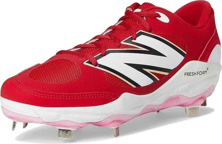 New Balance Fresh Foam X 3000v7 Baseball Cleats Men's Shoes Team Red/White : 6 D - Medium, Leather/Rubber - Image 5