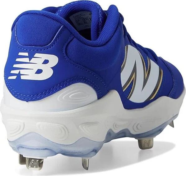 New Balance Fresh Foam X 3000v7 Baseball Cleats Men's Shoes Team Royal/White : 6 D - Medium, Leather/Rubber - Image 4