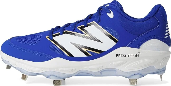 New Balance Fresh Foam X 3000v7 Baseball Cleats Men's Shoes Team Royal/White : 6 D - Medium, Leather/Rubber - Image 6