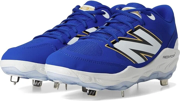 New Balance Fresh Foam X 3000v7 Baseball Cleats Men's Shoes Team Royal/White : 6 D - Medium, Leather/Rubber
