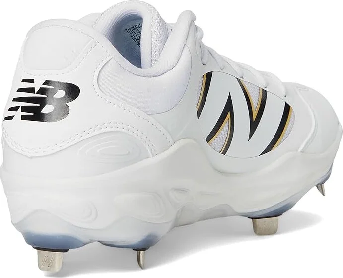 New Balance Fresh Foam X 3000v7 Baseball Cleats Men's Shoes White/Black : 14 D - Medium, Leather/Rubber - Image 4