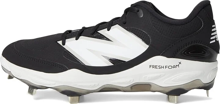 New Balance Fresh Foam X 3000v7 Synthetic Baseball Cleats Men's Shoes Black/White : 7 D - Medium - Image 6