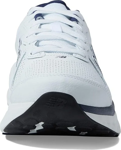 New Balance Fresh Foam X 840v1 Leather Men's Walking Shoes White/Team Navy : 7 D - Medium - Image 5