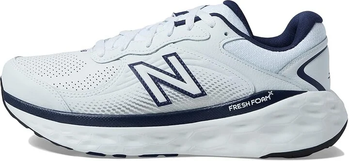 New Balance Fresh Foam X 840v1 Leather Men's Walking Shoes White/Team Navy : 7 D - Medium - Image 6