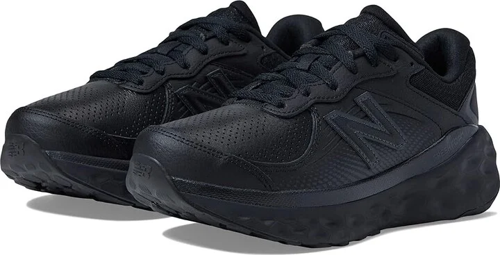 New Balance Fresh Foam X 840v1 Leather Women's Walking Shoes Black/Black : 5.5 B - Medium