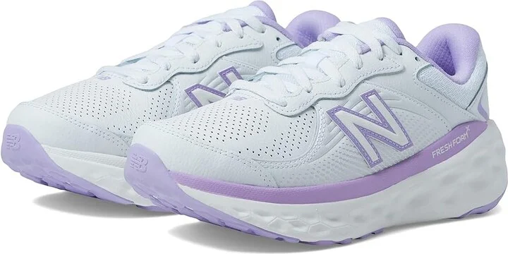 New Balance Fresh Foam X 840v1 Leather Women's Walking Shoes White/Lilac Glo : 5 B - Medium