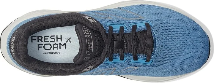 New Balance Fresh Foam X 860 v14 Men's Running Shoes Blue Laguna/Black Cement/Grey Matter : 10.5 EE - Wide - Image 2