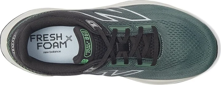 New Balance Fresh Foam X 860 v14 Men's Running Shoes Dark Juniper/Black Cement/Grey Matter : 14 D - Medium - Image 2
