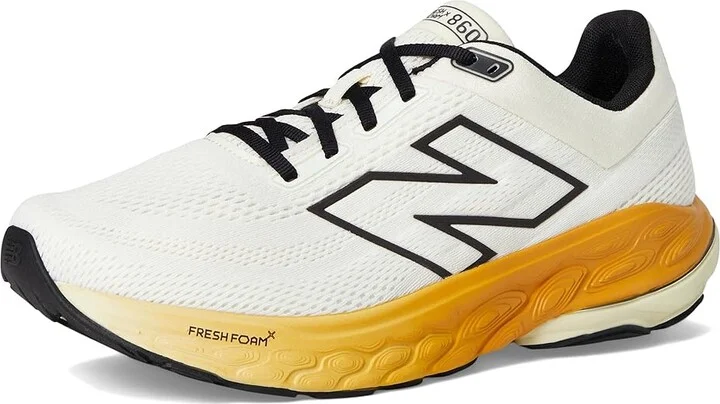 New Balance Fresh Foam X 860 v14 Men's Running Shoes Sea Salt/Angora/Dried Apricot : 7 EE - Wide - Image 5
