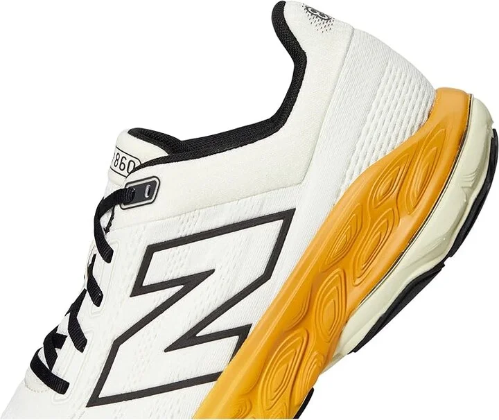 New Balance Fresh Foam X 860 v14 Men's Running Shoes Sea Salt/Angora/Dried Apricot : 7 EE - Wide - Image 7