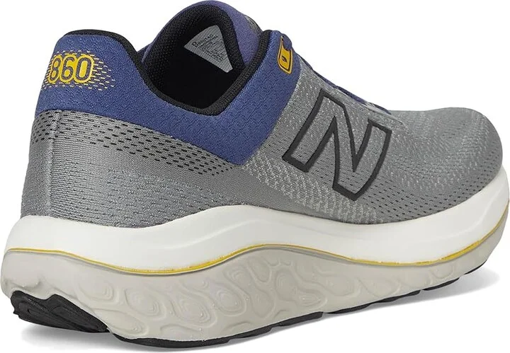 New Balance Fresh Foam X 860v14 Men's Shoes Slate Grey/Dream State/Ginger Lemon : 7 EE - Wide, Textile - Image 4