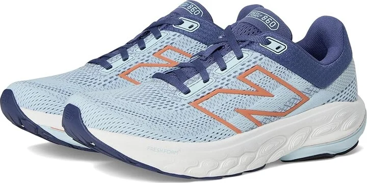 New Balance Fresh Foam X 860v14 Women's Shoes Frosted Glass/Dream State/Peach Nectar : 8.5 D - Wide, Textile