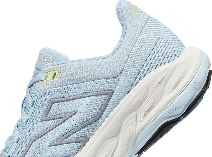 New Balance Fresh Foam X 860v14 Women's Shoes Light Chrome Blue/Limelight : 5.5 B - Medium, Textile - Image 4