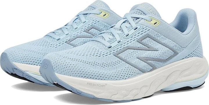 New Balance Fresh Foam X 860v14 Women's Shoes Light Chrome Blue/Limelight : 5.5 B - Medium, Textile