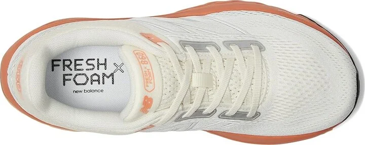 New Balance Fresh Foam X 860v14 Women's Shoes Nb 103 White/Angora/Peach Nectar : 10.5 D - Wide, Textile - Image 2