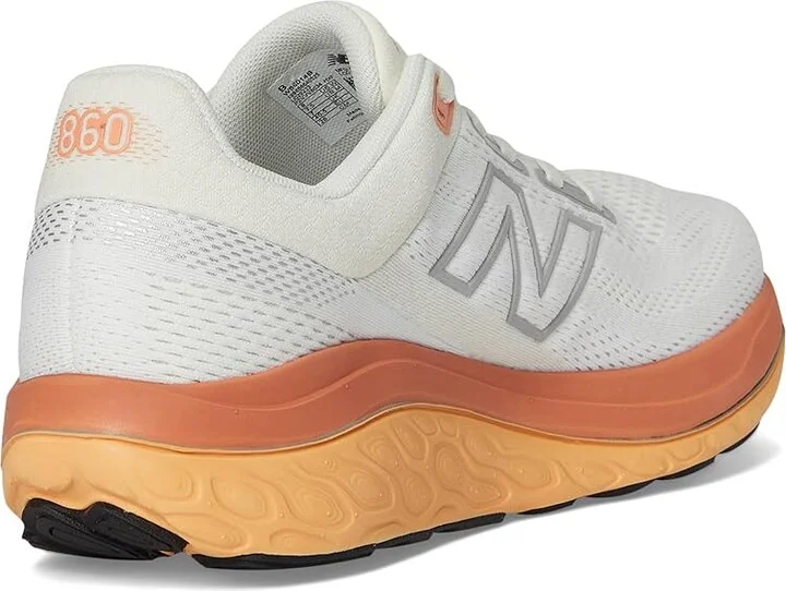 New Balance Fresh Foam X 860v14 Women's Shoes Nb 103 White/Angora/Peach Nectar : 10.5 D - Wide, Textile - Image 4