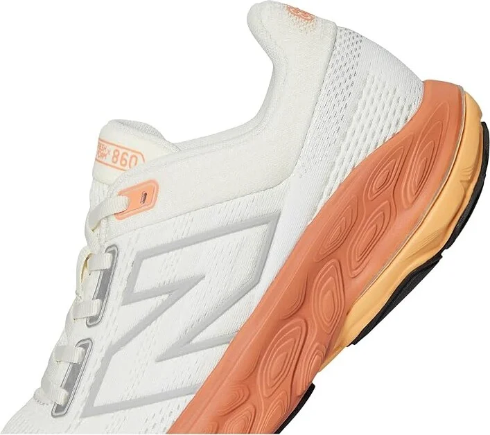 New Balance Fresh Foam X 860v14 Women's Shoes Nb 103 White/Angora/Peach Nectar : 10.5 D - Wide, Textile - Image 7